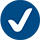 Check mark blue